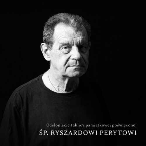 Odsłonięcie tablicy pamiątkowej poświęconej Ryszardowi Perytowi w Warszawie