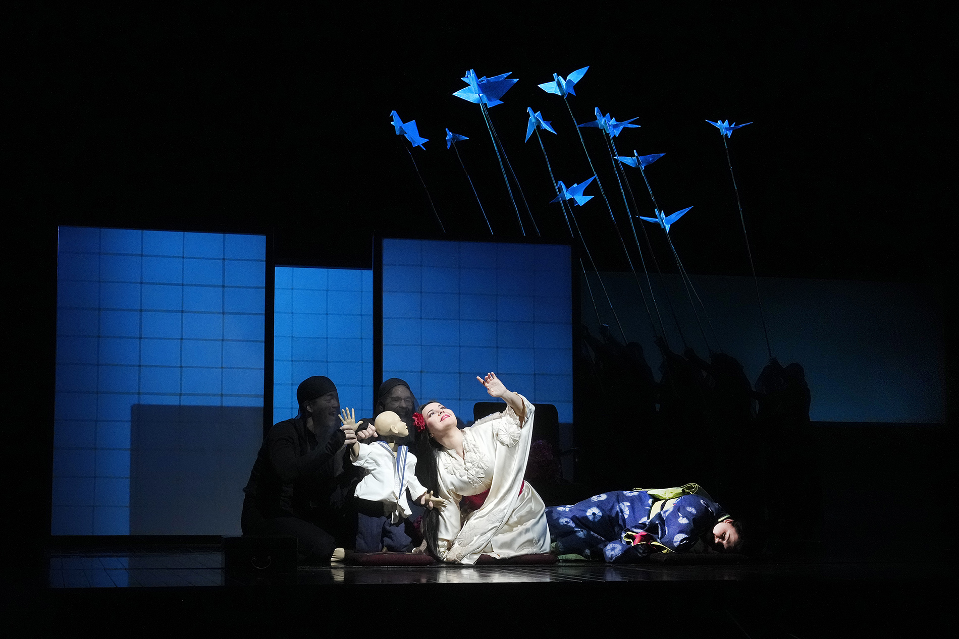 Aleksandra Kurzak jako Cio-Cio-San w spektaklach „Madamy Butterfly” w Metropolitan Opera