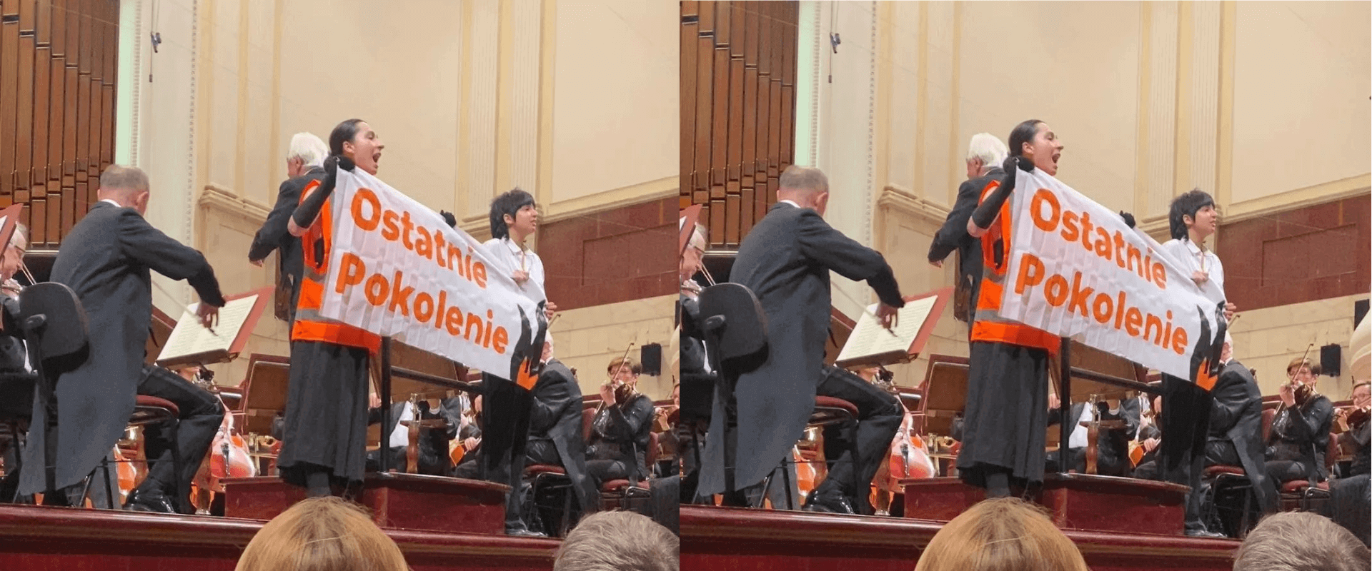 „To jest alarm!”, czyli aktywistki klimatyczne zakłócają koncert w Filharmonii Narodowej