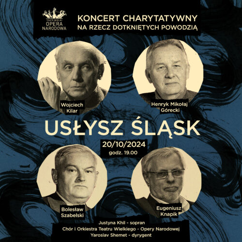 Koncert charytatywny na rzecz dotkniętych powodzią „Usłysz Śląsk” w Teatrze Wielkim - Operze Narodowej