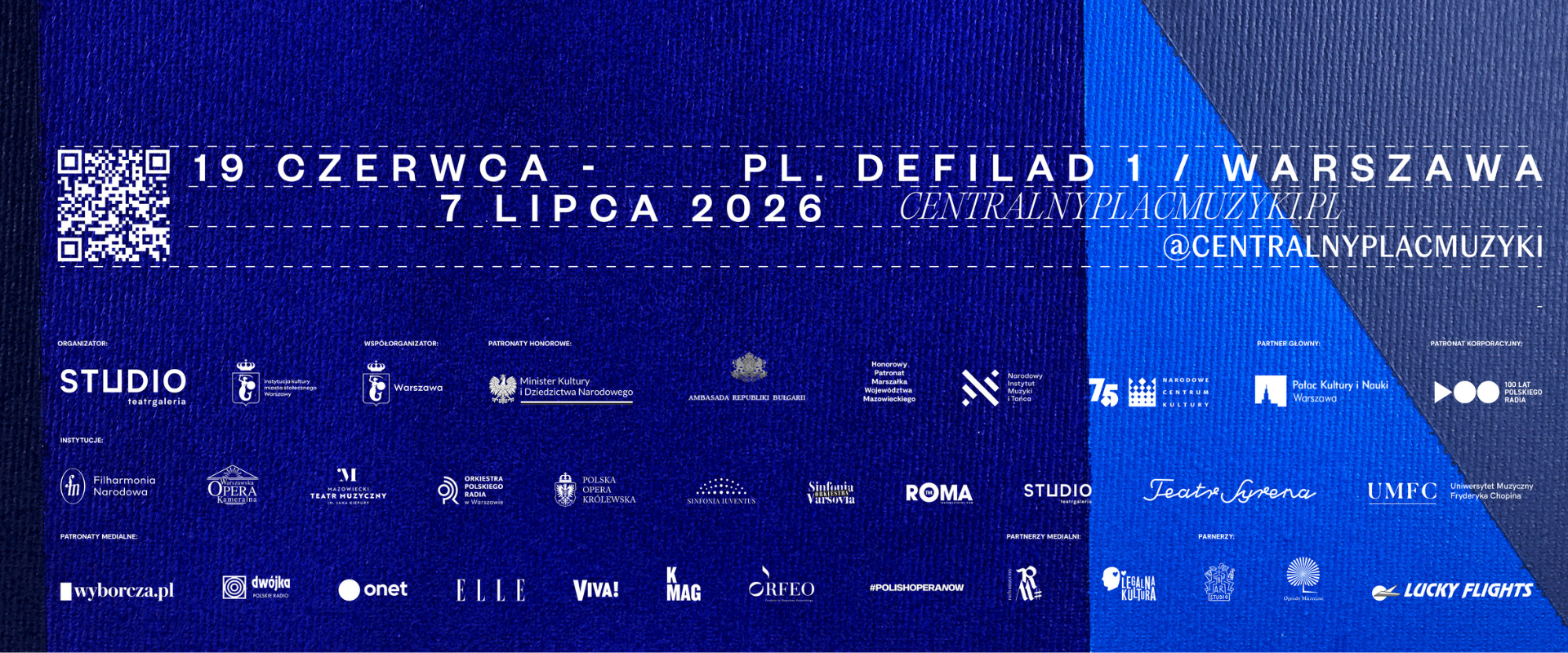 Centralny Plac Muzyki 2026 – nowy festiwal w sercu Warszawy.